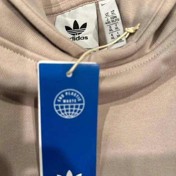 NWT! Adidas Men XL Pullover C Hoodie Beige IM2118 Sweatshirt Originals. - Picture 8 of 14